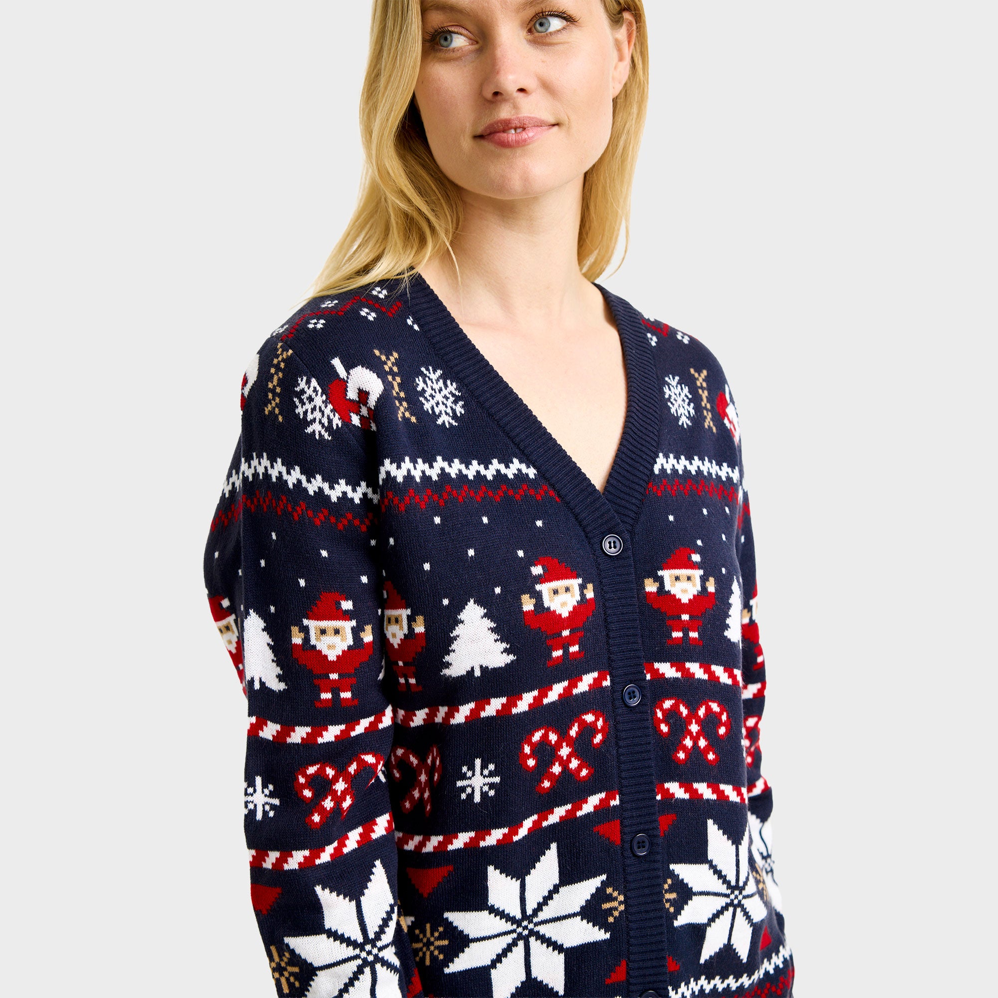 Santa's julecardigan- Dame